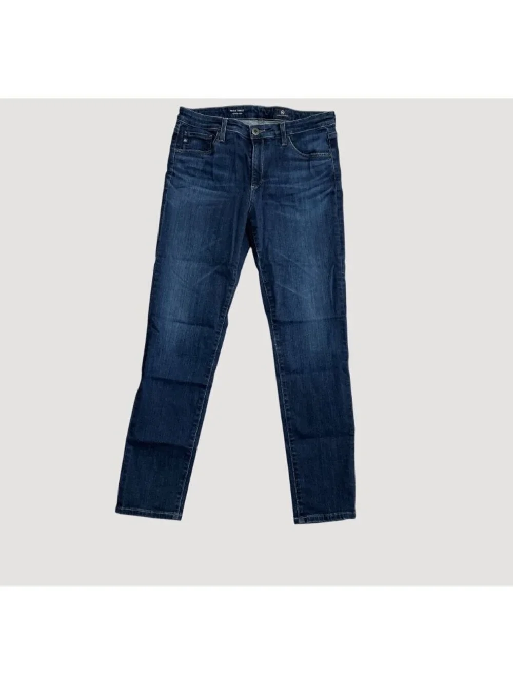 AG Adriano Goldschmied Women's 30 Prima Ankle Cigarette Jeans Dark Wash P0258